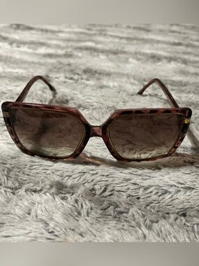 Vintage TED LAPIDUS Women’s Brown Tortoiseshell Oversized Sunglasses